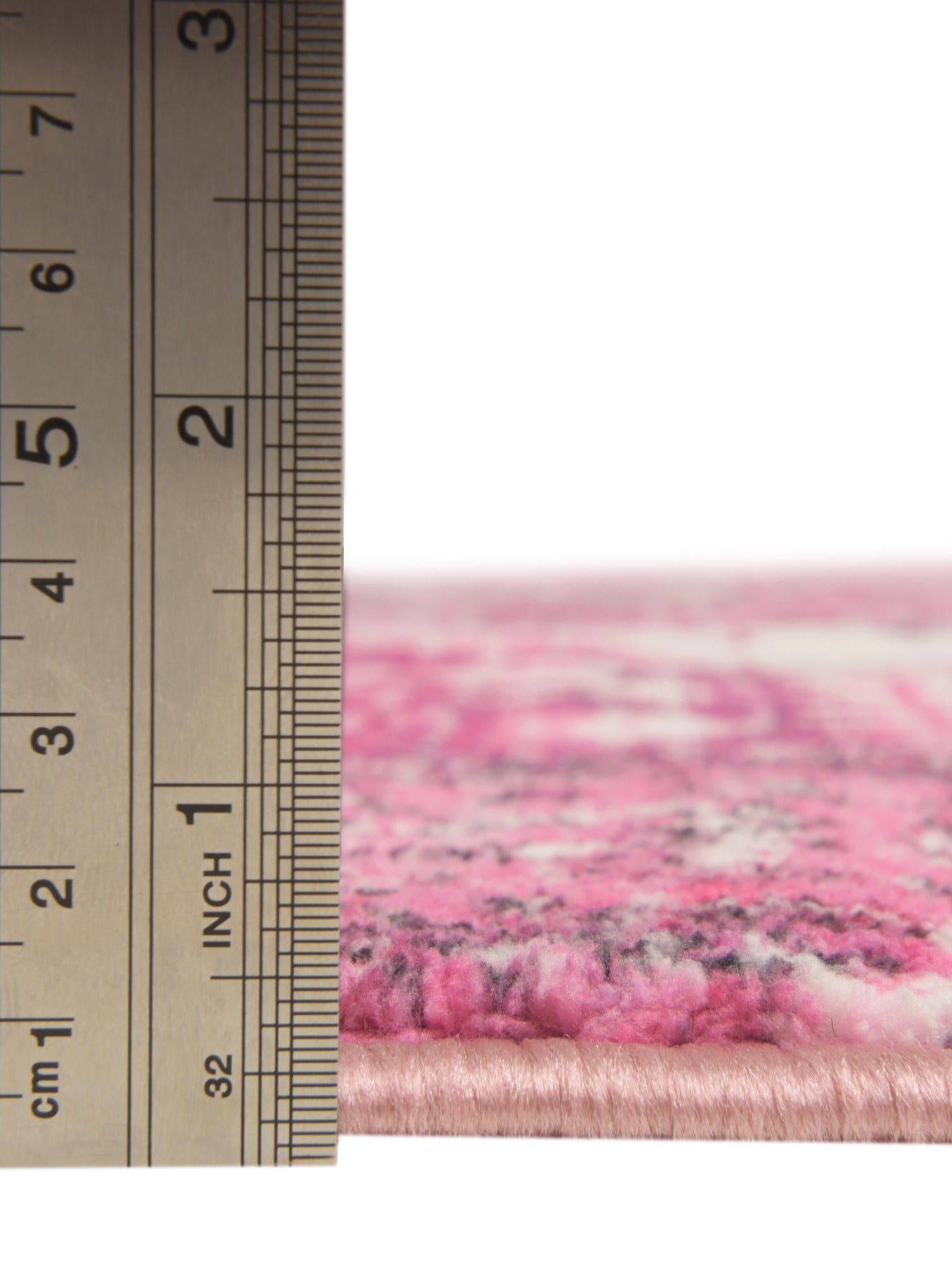 Washable Plumrose Pink 2' 7 x 13' Medina Runner Area Rug Easy to Clean Stain Resistant & Durable Polyester Classic Carpet for Home Decor & Design for Sale at Rug Engine