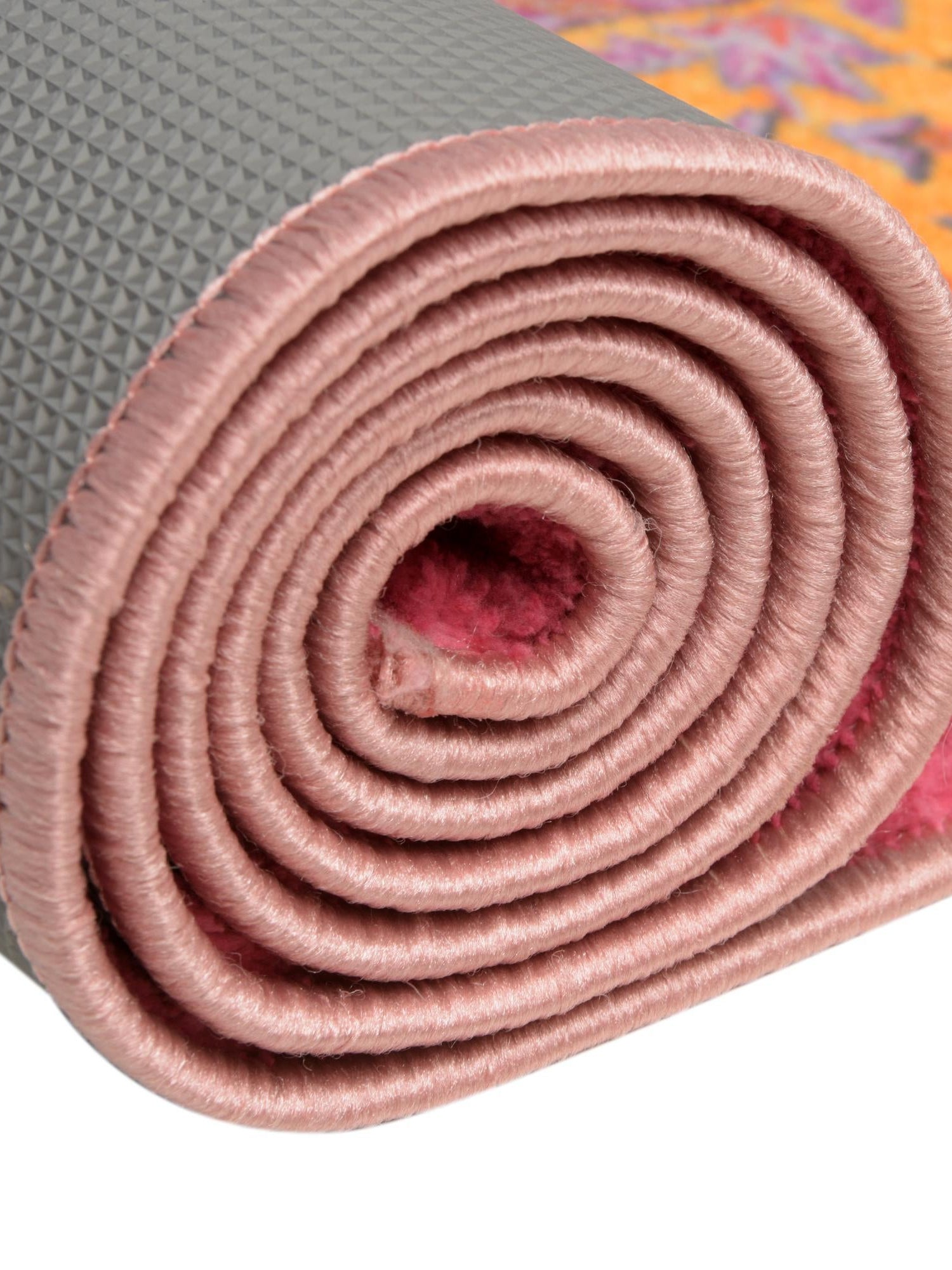 Washable Berry Pink 3' 3 x 3' 3 Medina Square Area Rug Easy to Clean Stain Resistant & Durable Polyester Classic Carpet for Home Decor & Design for Sale at Rug Engine