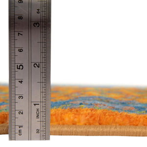 Sunshine Yellow 3' 3 x 5' 3 Medina Washable Rectangle Rug