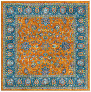 Sunshine Yellow 5' 3 x 5' 3 Medina Washable Square Rug