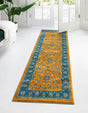 Sunshine Yellow 3' x 13' Medina Washable Runner Rug