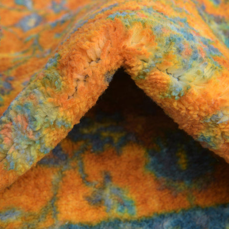 Washable Sunshine Yellow 2' 2 x 10' Medina Runner Area Rug Easy to Clean Stain Resistant & Durable Polyester Classic Carpet for Home Decor & Design for Sale at Rug Engine