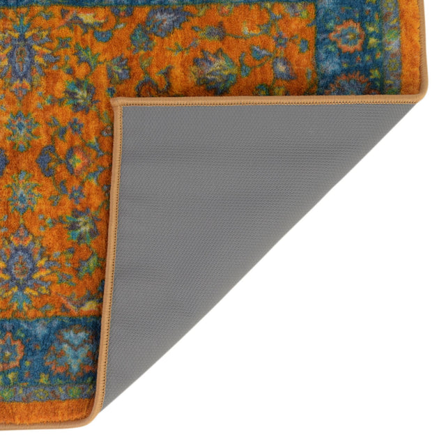 Sunshine Yellow 2' 2 x 10' Medina Washable Runner Rug