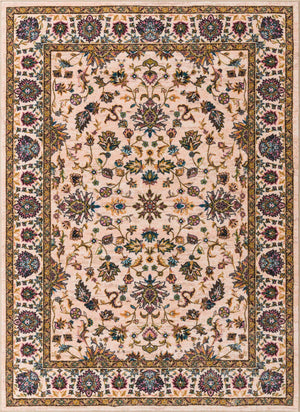 Ivory 7' x 9' Medina Washable Rectangle Rug