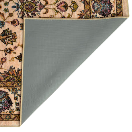 Washable Ivory 5' 3 x 7' 9 Medina Rectangle Area Rug Easy to Clean Stain Resistant & Durable Polyester Classic Carpet for Home Decor & Design for Sale at Rug Engine