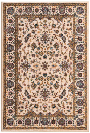 Ivory 5' 3 x 8' Medina Washable Rectangle Rug