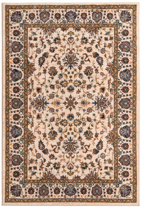 Ivory 5' 3 x 8' Medina Washable Rectangle Rug