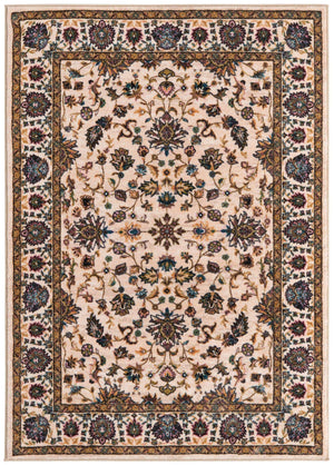 Ivory 4' 4 x 6' Medina Washable Rectangle Rug