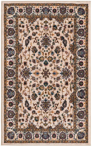 Ivory 3' 3 x 5' 3 Medina Washable Rectangle Rug