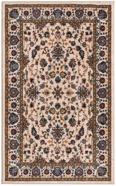 Ivory 3' 3 x 5' 3 Medina Washable Rectangle Rug