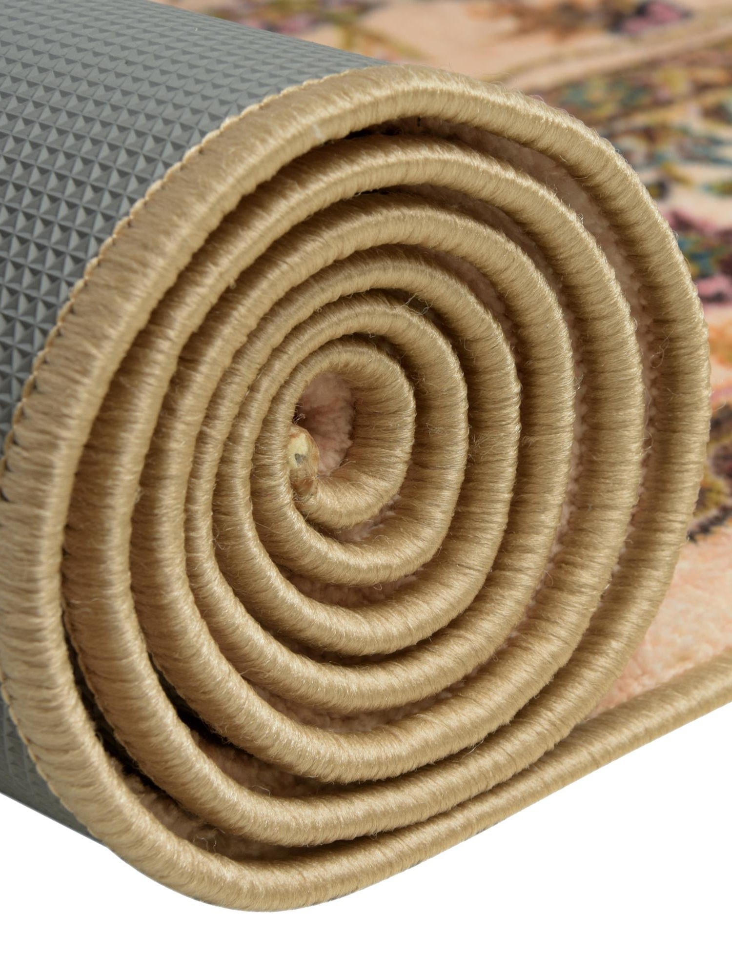 Washable Ivory 3' 3 x 3' 3 Medina Square Area Rug Easy to Clean Stain Resistant & Durable Polyester Classic Carpet for Home Decor & Design for Sale at Rug Engine