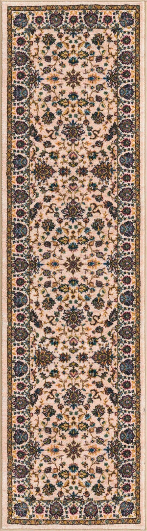 Ivory 2' 2 x 8' Medina Washable Runner Rug