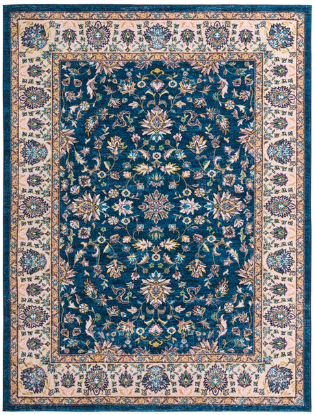 Egyptian Blue 8' x 10' 4 Medina Washable Rectangle Rug