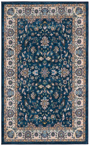 Egyptian Blue 3' 3 x 5' 3 Medina Washable Rectangle Rug