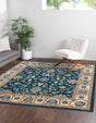 Egyptian Blue 3' 3 x 3' 3 Medina Washable Square Rug
