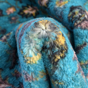 Arctic Aqua Blue 7' x 9' Medina Washable Rectangle Rug