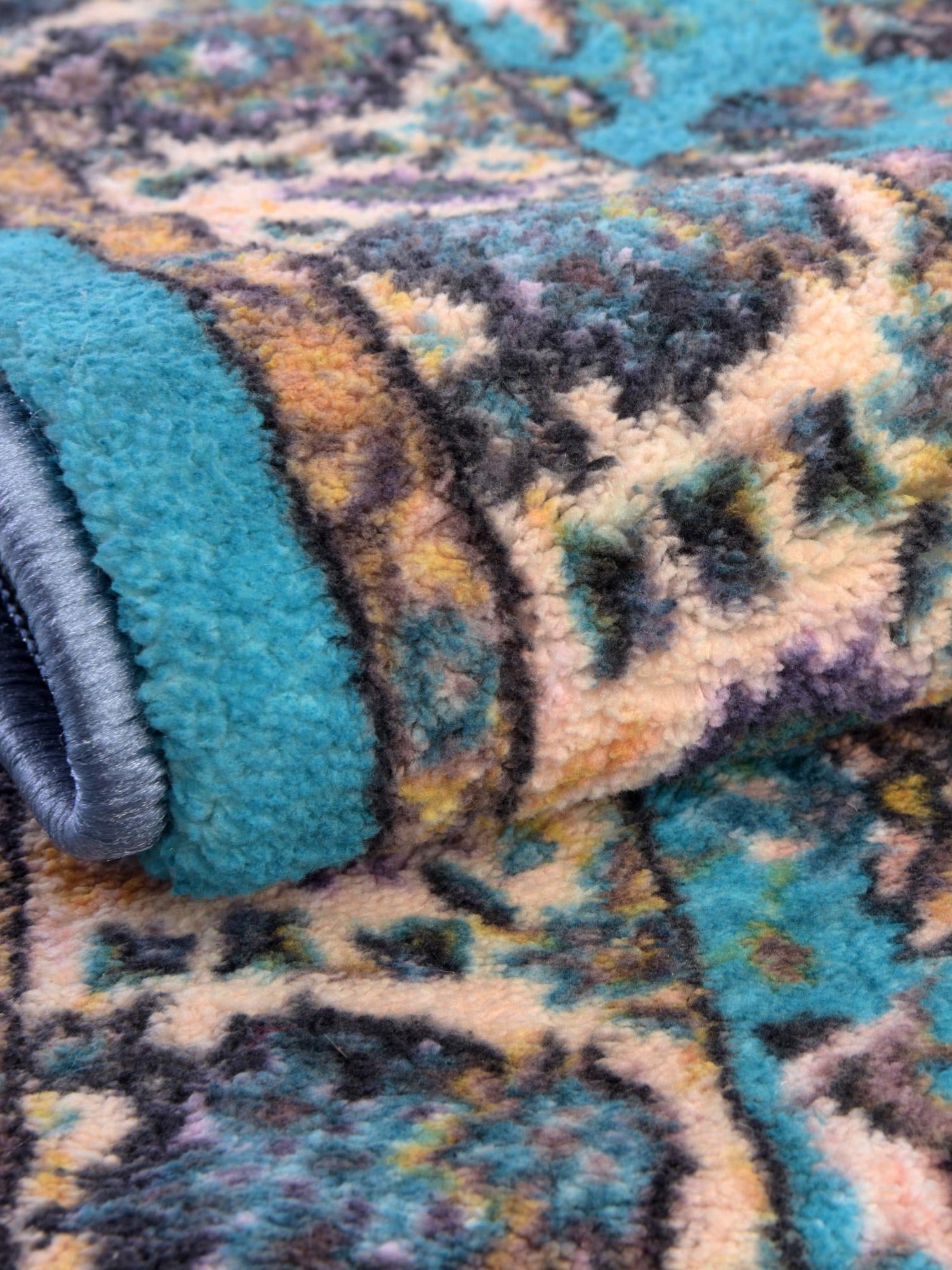 Washable Arctic Aqua Blue 2' 2 x 6' Medina Runner Area Rug Easy to Clean Stain Resistant & Durable Polyester Classic Carpet for Home Decor & Design for Sale at Rug Engine