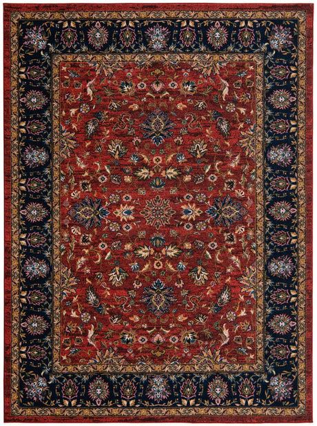 Classic Red 8' x 10' 4 Medina Washable Rectangle Rug