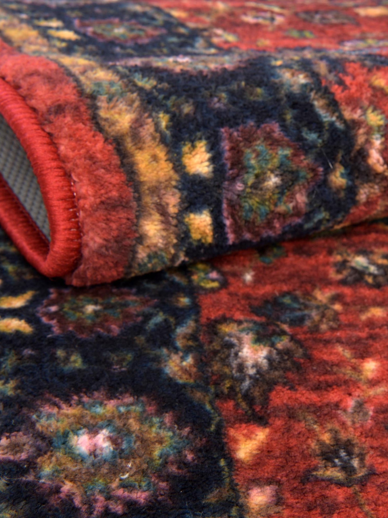 Washable Classic Red 3' 3 x 5' 3 Medina Rectangle Area Rug Easy to Clean Stain Resistant & Durable Polyester Classic Carpet for Home Decor & Design for Sale at Rug Engine