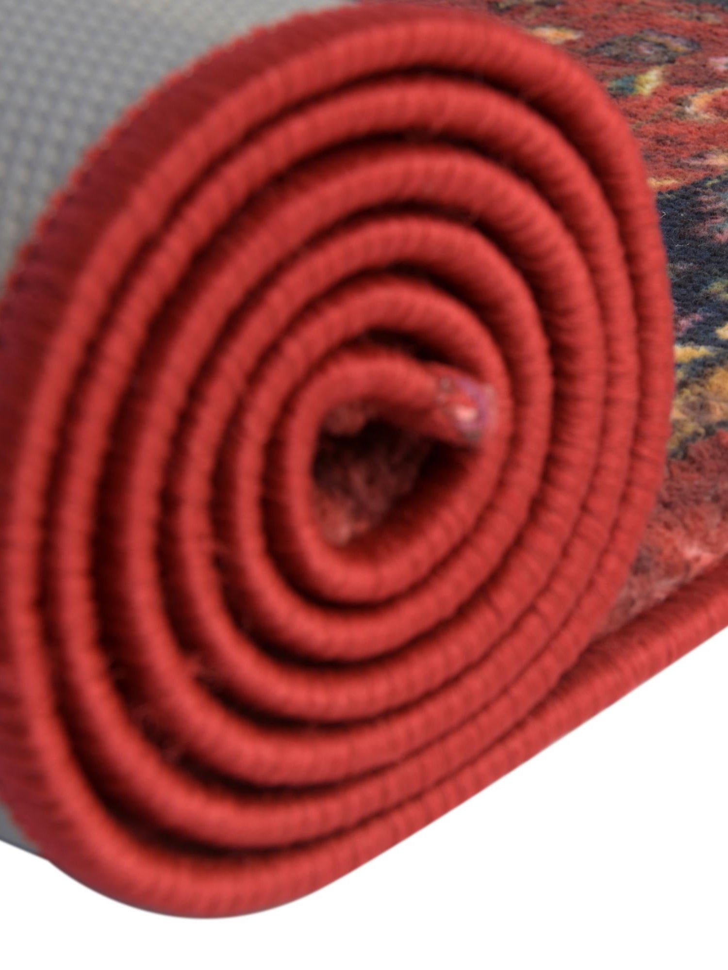 Washable Classic Red 5' 3 x 7' 9 Medina Rectangle Area Rug Easy to Clean Stain Resistant & Durable Polyester Classic Carpet for Home Decor & Design for Sale at Rug Engine