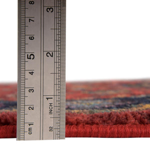 Classic Red 2' 2 x 8' Medina Washable Runner Rug