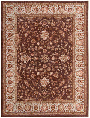 Coffee Brown 8' x 10' 4 Medina Washable Rectangle Rug