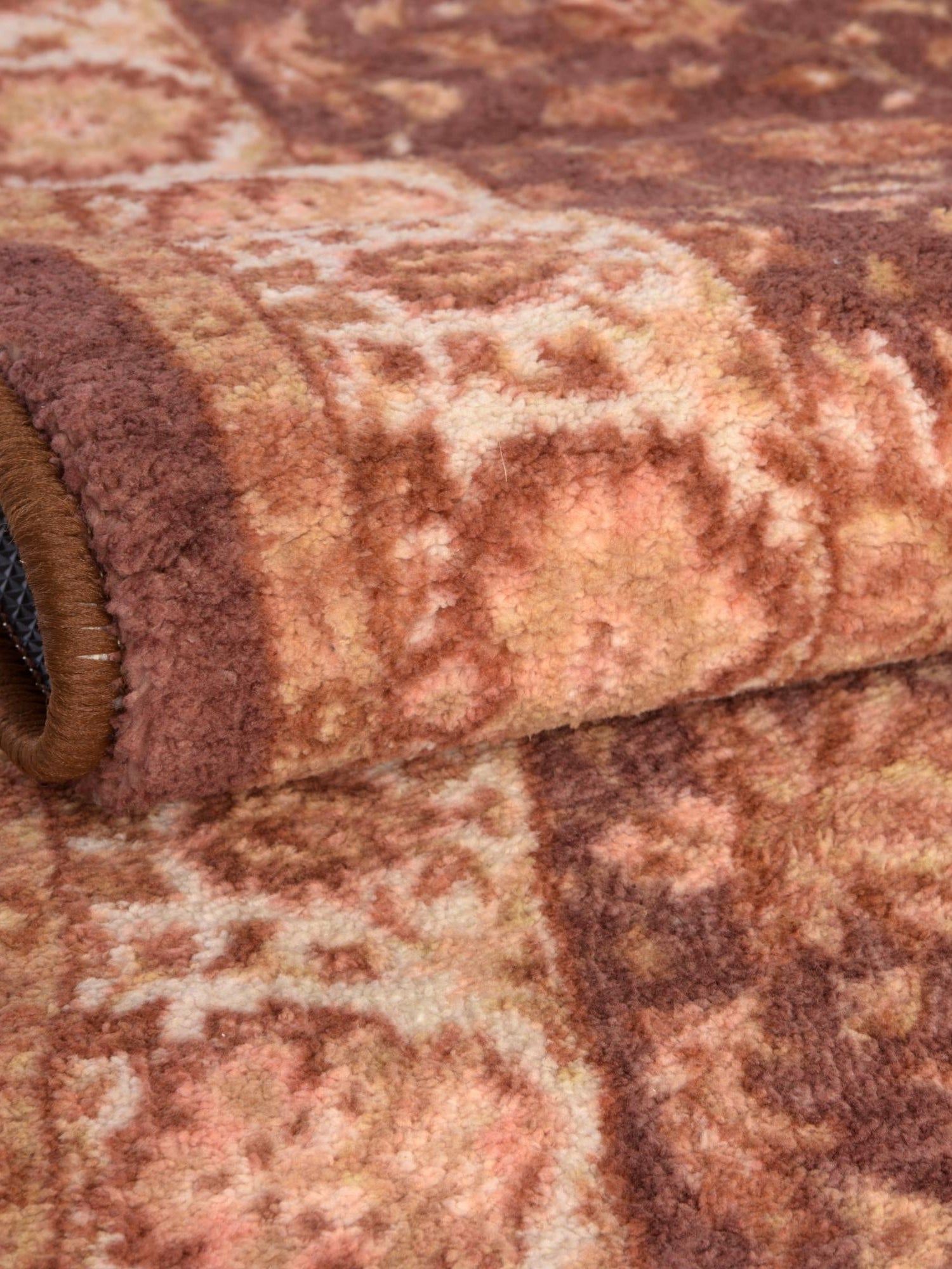 Washable Coffee Brown 5' 3 x 7' 9 Medina Rectangle Area Rug Easy to Clean Stain Resistant & Durable Polyester Classic Carpet for Home Decor & Design for Sale at Rug Engine