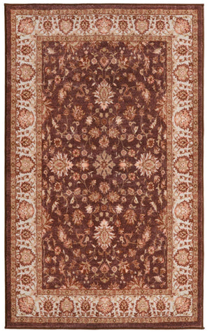 Coffee Brown 3' 3 x 5' 3 Medina Washable Rectangle Rug