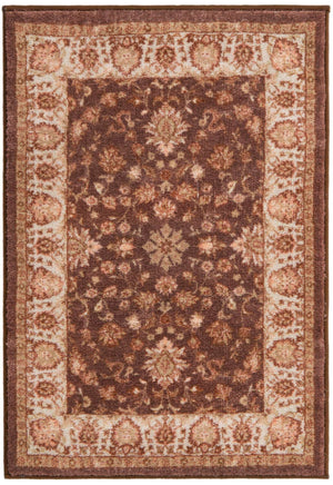 Coffee Brown 2' 2 x 3' Medina Washable Rectangle Rug