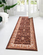 Coffee Brown 2' 2 x 8' Medina Washable Runner Rug