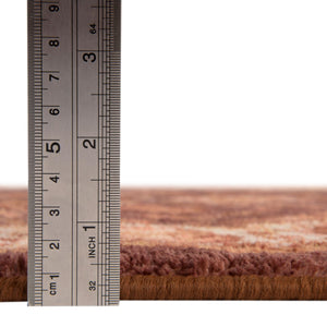 Coffee Brown 2' 2 x 6' Medina Washable Runner Rug