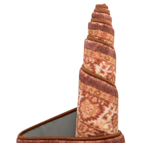 Washable Coffee Brown 2' 2 x 6' Medina Runner Area Rug Easy to Clean Stain Resistant & Durable Polyester Classic Carpet for Home Decor & Design for Sale at Rug Engine