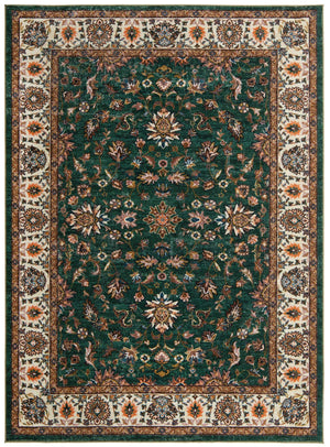 Emerald Green 7' x 9' Medina Washable Rectangle Rug