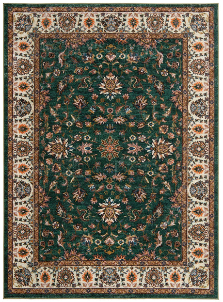Emerald Green 7' x 9' Medina Washable Rectangle Rug
