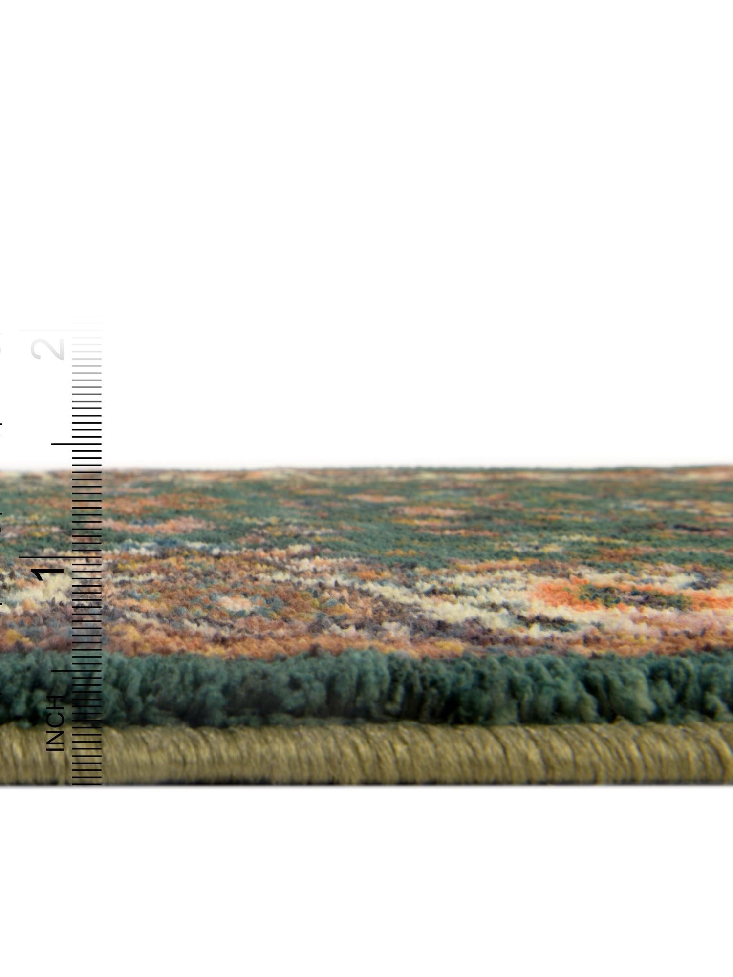 Washable Emerald Green 6' 7 x 9' Medina Rectangle Area Rug Easy to Clean Stain Resistant & Durable Polyester Classic Carpet for Home Decor & Design for Sale at Rug Engine