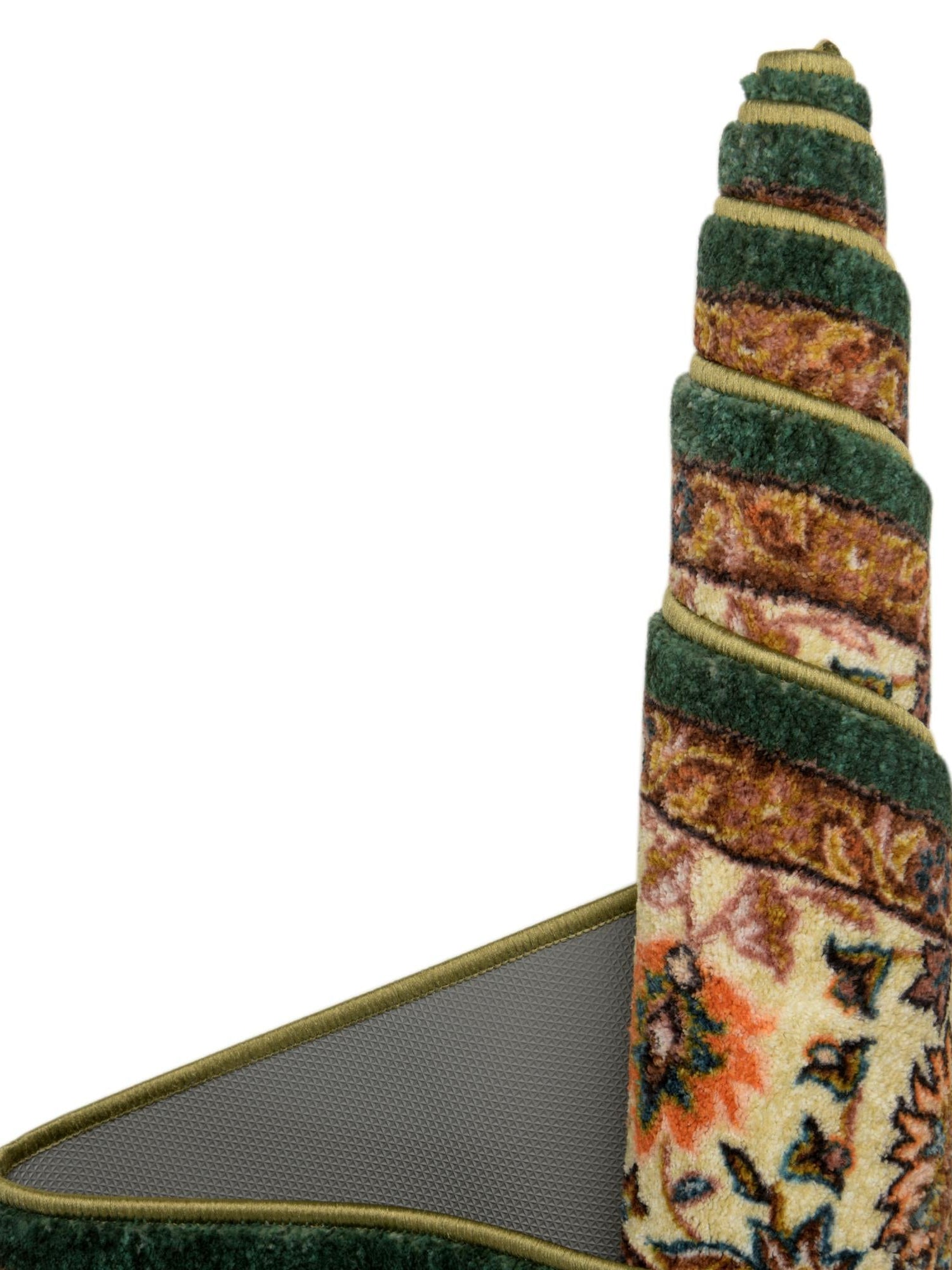 Washable Emerald Green 7' 10 x 10' 4 Medina Rectangle Area Rug Easy to Clean Stain Resistant & Durable Polyester Classic Carpet for Home Decor & Design for Sale at Rug Engine