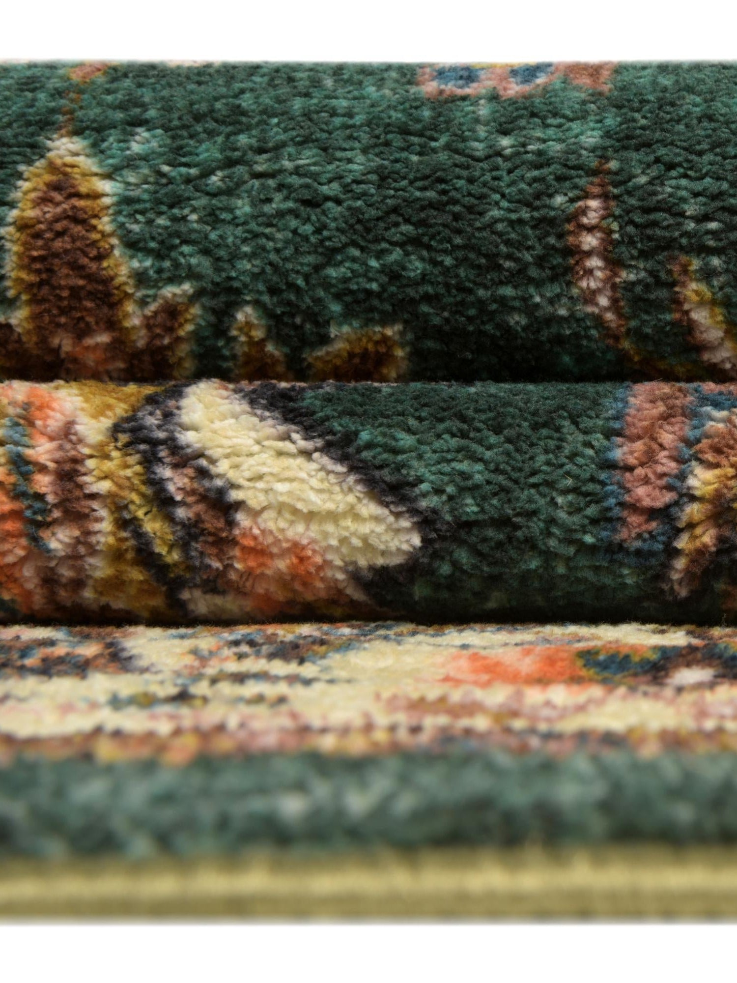 Washable Emerald Green 7' 10 x 10' 4 Medina Rectangle Area Rug Easy to Clean Stain Resistant & Durable Polyester Classic Carpet for Home Decor & Design for Sale at Rug Engine