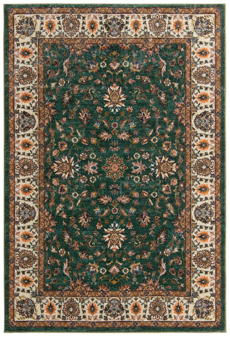 Emerald Green 5' 3 x 8' Medina Washable Rectangle Rug