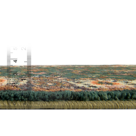 Washable Emerald Green 7' 10 x 7' 10 Medina Square Area Rug Easy to Clean Stain Resistant & Durable Polyester Classic Carpet for Home Decor & Design for Sale at Rug Engine