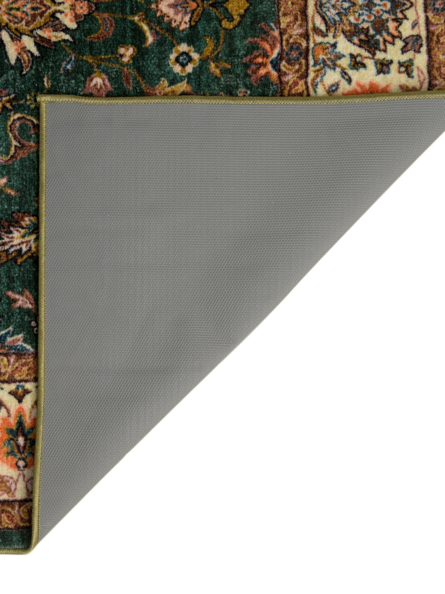 Washable Emerald Green 2' 2 x 7' 10 Medina Runner Area Rug Easy to Clean Stain Resistant & Durable Polyester Classic Carpet for Home Decor & Design for Sale at Rug Engine
