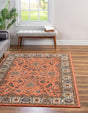 Salmon 7' x 9' Medina Washable Rectangle Rug