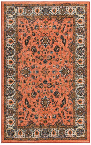 Salmon 3' 3 x 5' 3 Medina Washable Rectangle Rug