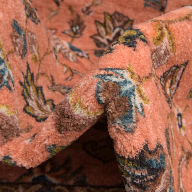 Salmon 5' 3 x 5' 3 Medina Washable Square Rug