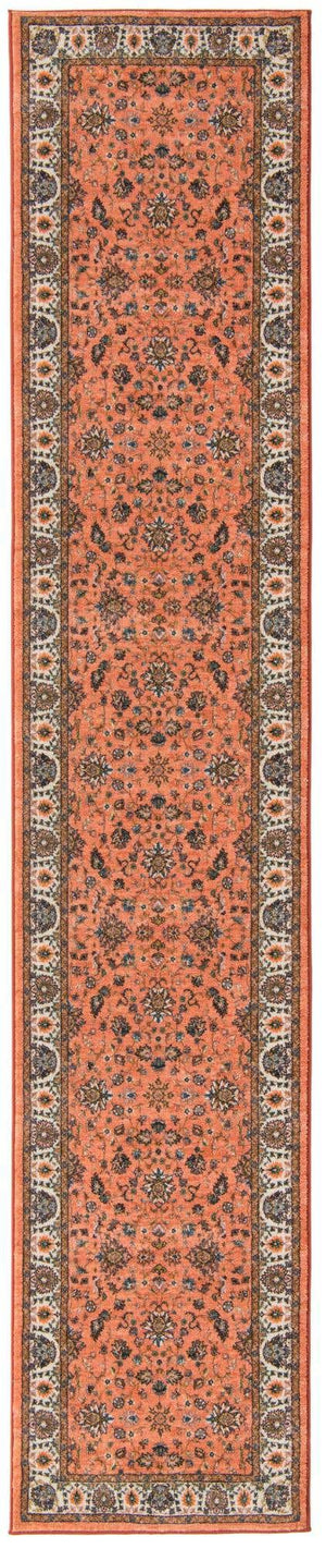 Salmon 3' x 13' Medina Washable Runner Rug