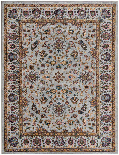 Cloud Gray 8' x 10' 4 Medina Washable Rectangle Rug