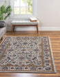 Cloud Gray 2' 2 x 3' Medina Washable Rectangle Rug