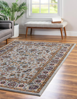 Cloud Gray 8' x 10' 4 Medina Washable Rectangle Rug