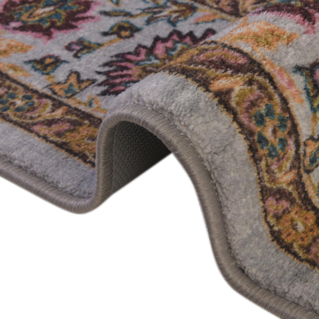 Cloud Gray 2' 2 x 3' Medina Washable Rectangle Rug