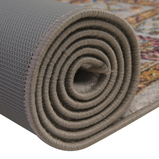Cloud Gray 2' 2 x 3' Medina Washable Rectangle Rug