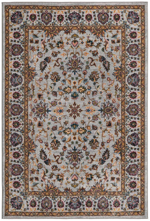 Cloud Gray 5' 3 x 8' Medina Washable Rectangle Rug
